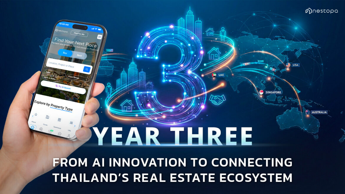 Nestopa Approaches 3-Year Milestone, Expanding from Early AI Adoption to Industry Connector in Thailand’s Real Estate Market