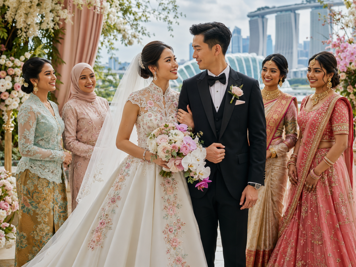 Singapore’s Wedding Attire Scene: From Tradition to Modern Elegance
