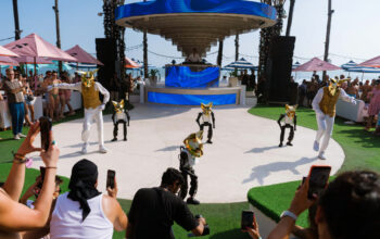 Finns Beach Club and BotShift Bring Humanoid Robots to the Beach Club